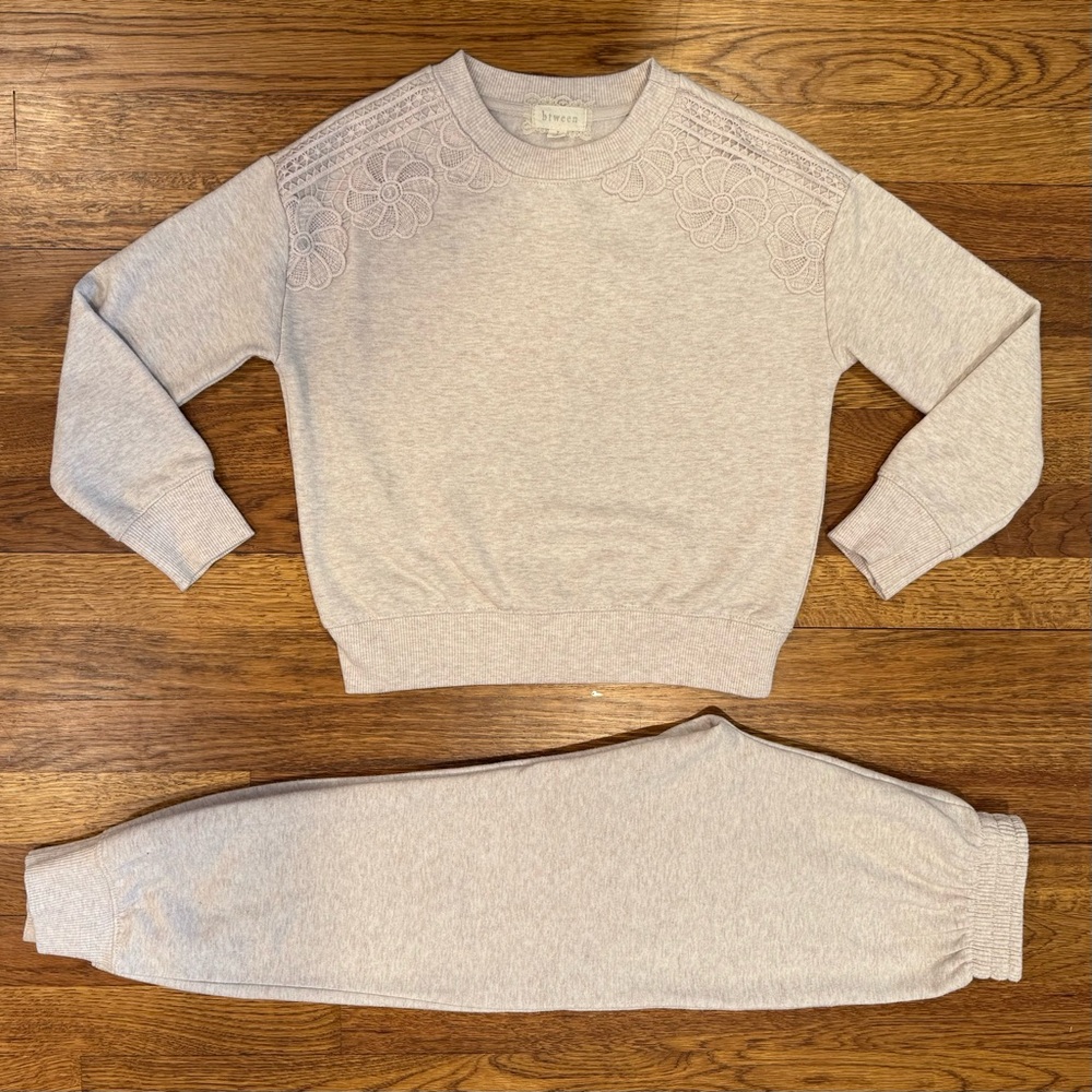 Btween Brand Cream Jogger Set - GC - Size 7